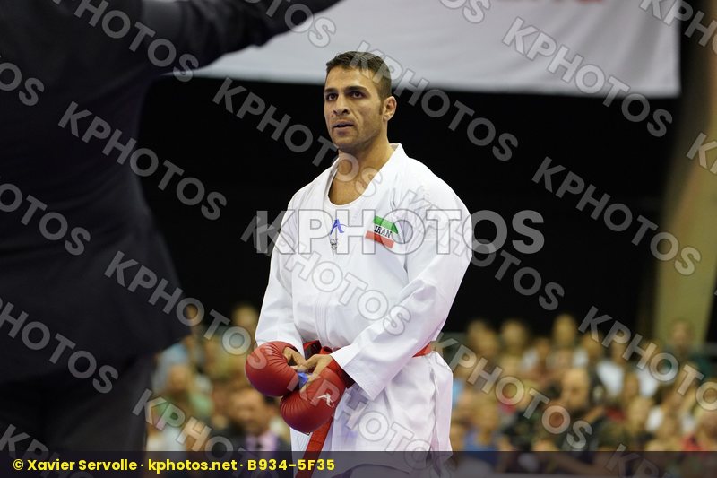 Araga Ryutaro Gold match Iran Islamic Republic of Japan Male Kumite -84kg Poorshab Zabiollah
