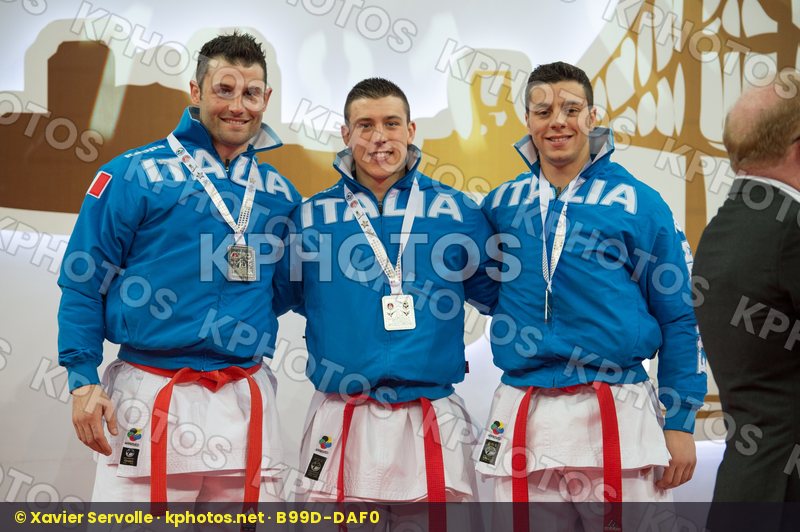 Italy kata male podiums team