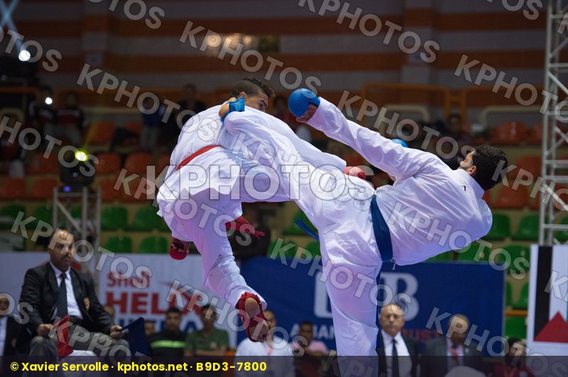 84+ kg Egypt Elasfar Ahmed final kumite Morocco Ouchen Achraf