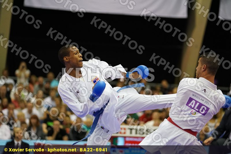 Algeria Benkhaled Abdelatif bronze match Dominican republic Ferreras Deivis Male Kumite -67kg