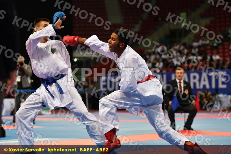 Bulgaria, Cadet kumite male -63 kg, France, Salmi Younesse, Vaka
