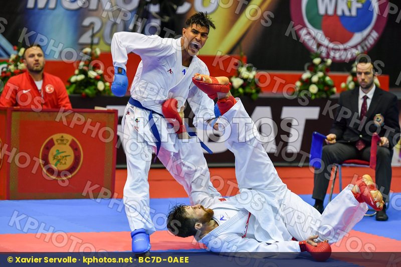 Erkan Enes Male kumite 84+ kg Morocco Ouchen Achraf Turkey