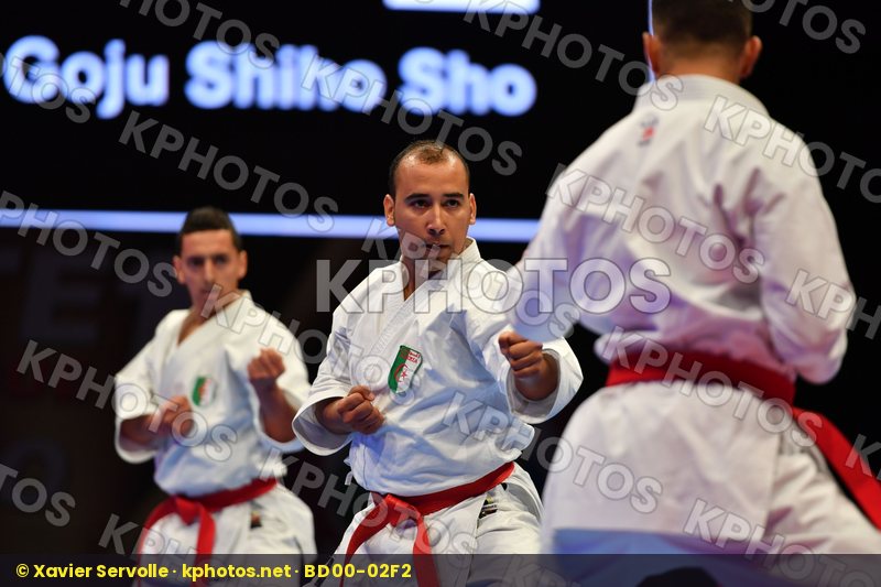 Goju shiho sho Male team kata Morocco Morocco Morocco
