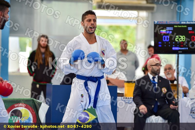Brasil final kumite Male team Venezuela