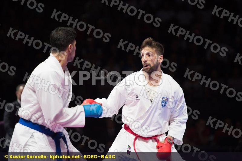 84+ Kg Bendiab Salim france Greece kumite Male margaritopoulos s