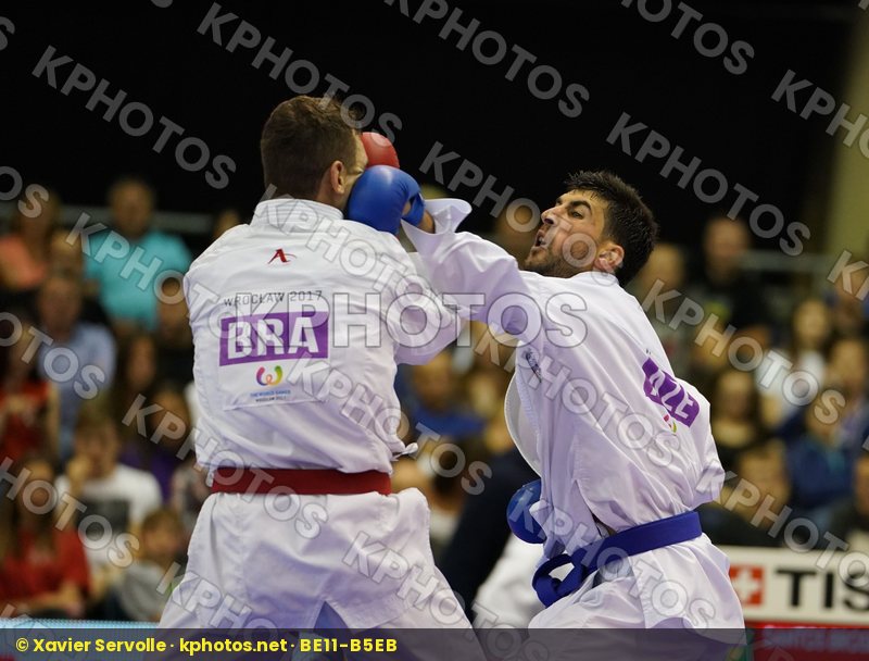 Azerbaijan Brazil Farzaliyev Firdosi Male Kumite -60kg Santos Brose Douglas