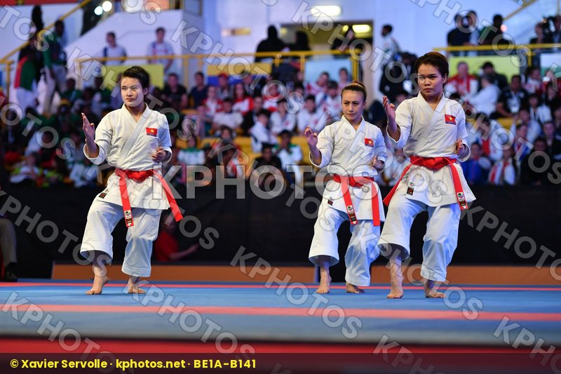 Female team kata Unshu Viet nam Vietnam Vietnam