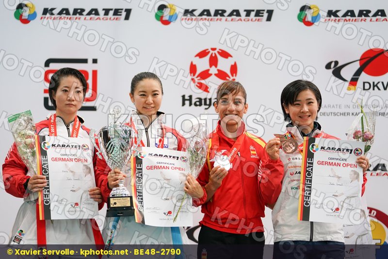 Female kata Iwamoto Emiri Japan Ono Hikaru Sanchez Sandra Spain
