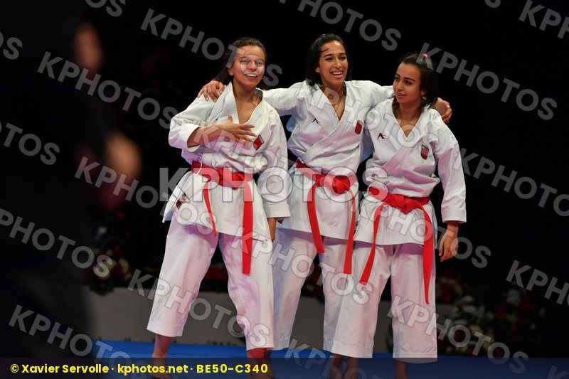 Female team kata happy Morocco