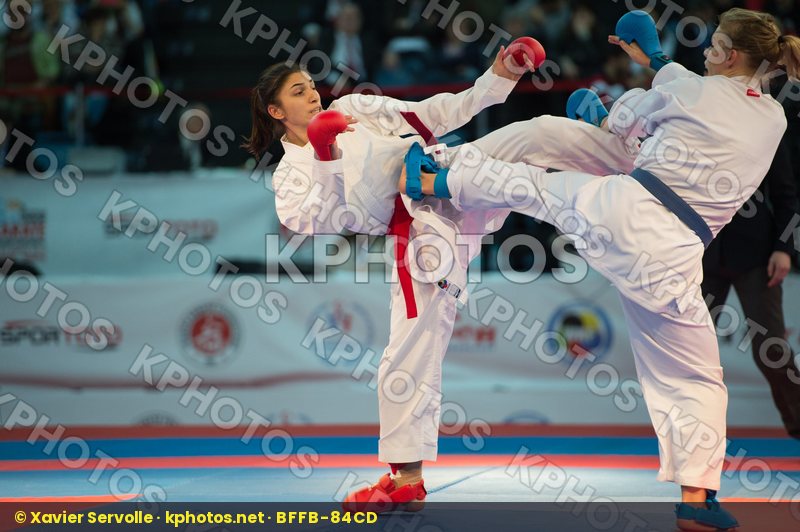 -61 kg bronze match Coban Merve female kumite Slovakia Suchankov