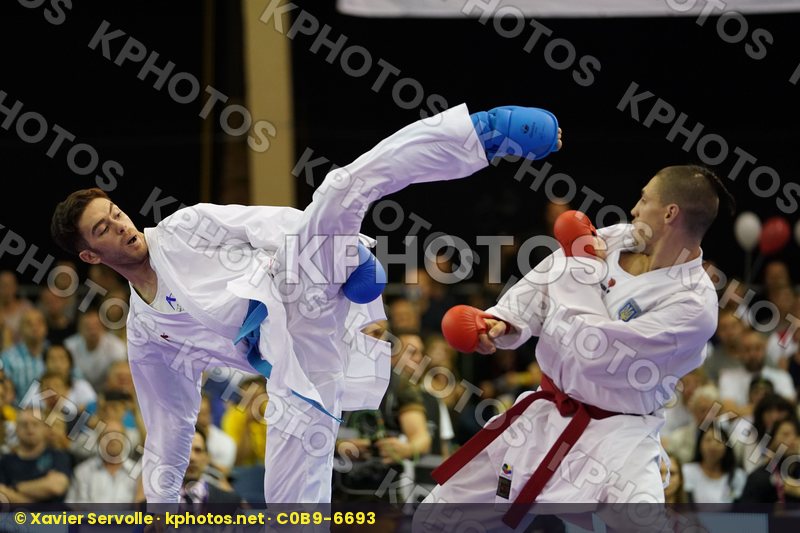 Asiabari Aliasghar Gold match Horuna Stanislav Iran Islamic Republic of Male Kumite -75kg Ukraine