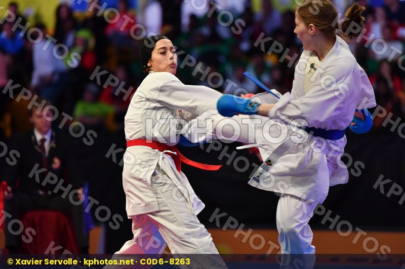 Esmaeili Mahtab Female kumite -68 kg Iran Rasmusson Lisa Sweden