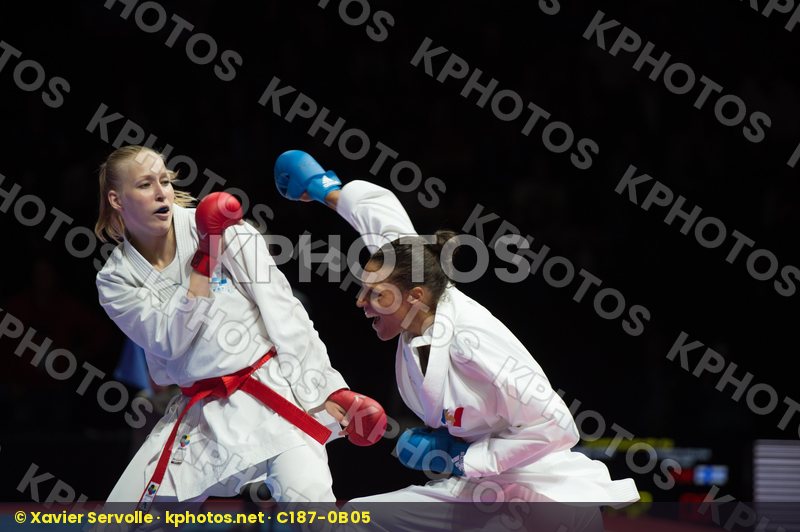 68+ Kg Female final Finland Florentin Anne Laure france kumite K
