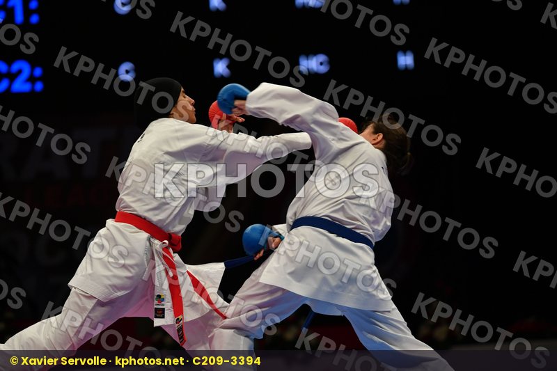 Espinosa Maria Female kumite -61 kg Morocco Sadini Btissam Spain