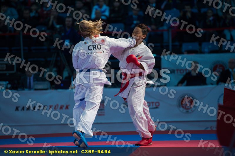 -61 kg Croatia finals France Ignace Lucie kumite Lenard Ana top