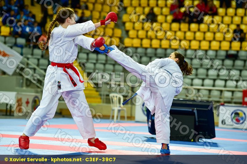 +54 Kg Budo Nord Cadet chyprus Denmark Durmis Dina Female Kumite