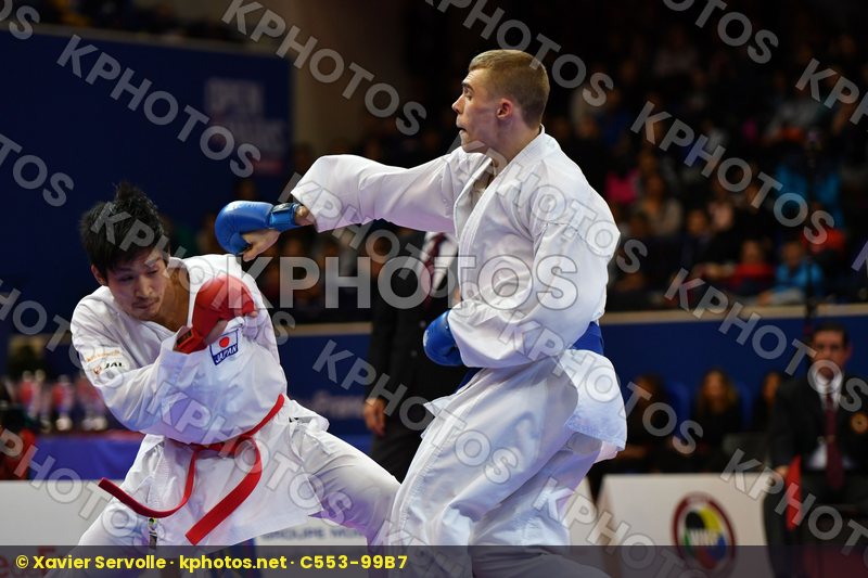 Araga Ryutaro Granovesov Ilya Japan Male kumite -84 kg Russian f