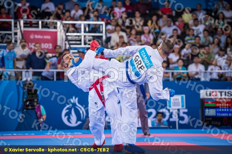 -84 kg Azerbaijan day2 Greece kumite Mamayev Aykhan qualificatio