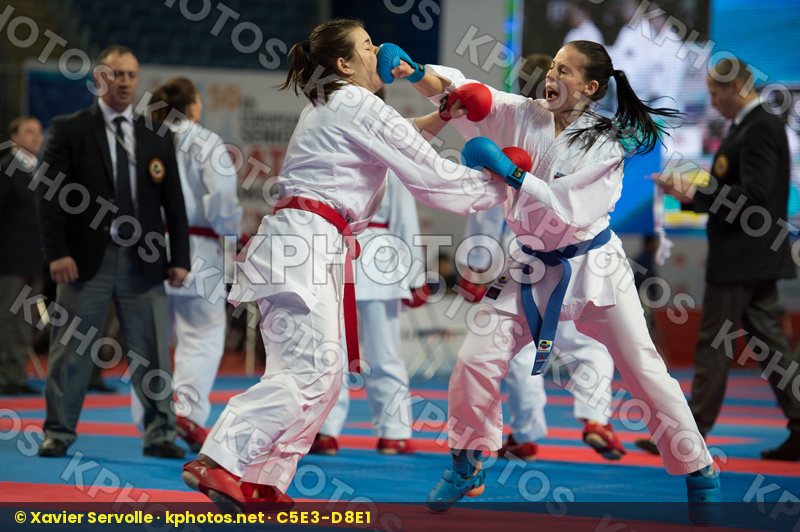 female kumite Slovakia Spain team top