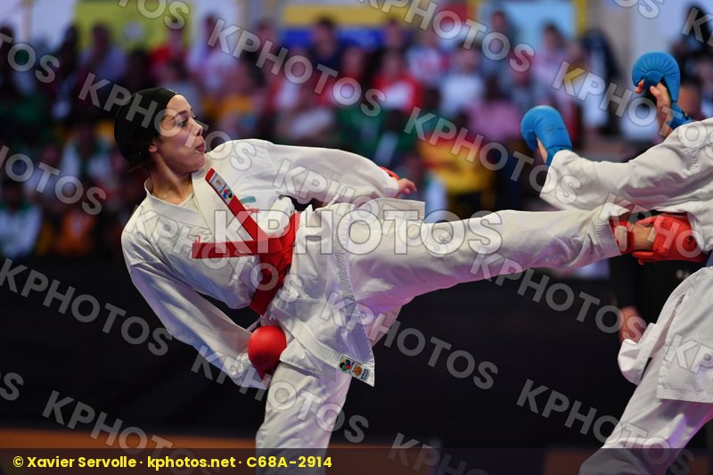 Esmaeili Mahtab Female kumite -68 kg Iran Rasmusson Lisa Sweden