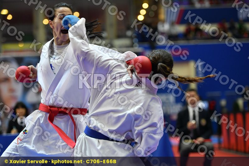 Female kumite -68 kg Montenegro Quirici Elena Rakovic Marina Swi
