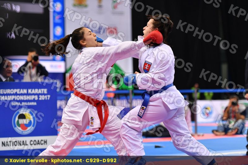 Junior kumite female -48 kg Slovakia Turkey Veisova Dominika Yem