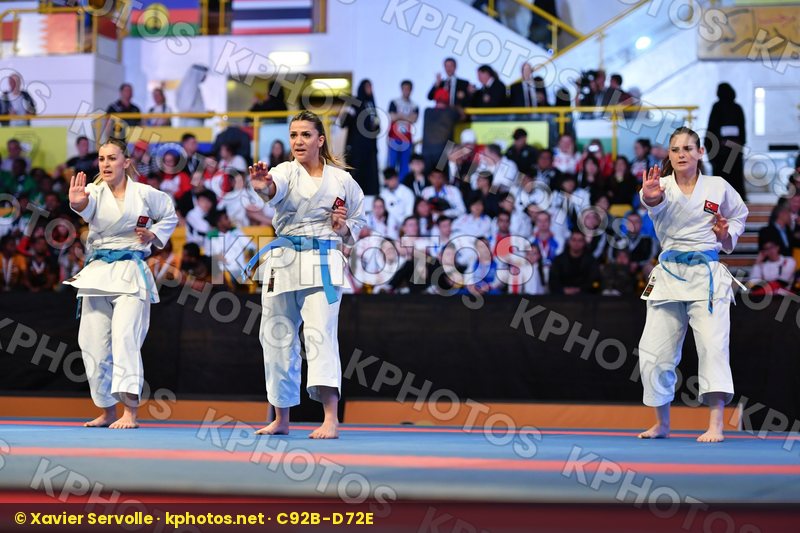 Female team kata Turkey Turkey Turkey
