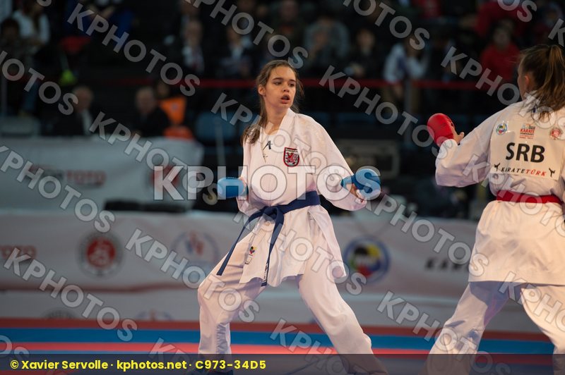 -55 kg Arandjelovic Branka bronze match female finals kumite Lux