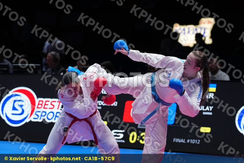 KYDONAKI KYRIAKI (GREECE) vs BULAY DARIIA (UKRAINE) in Female Kumite 68+ Kg - Final Bout