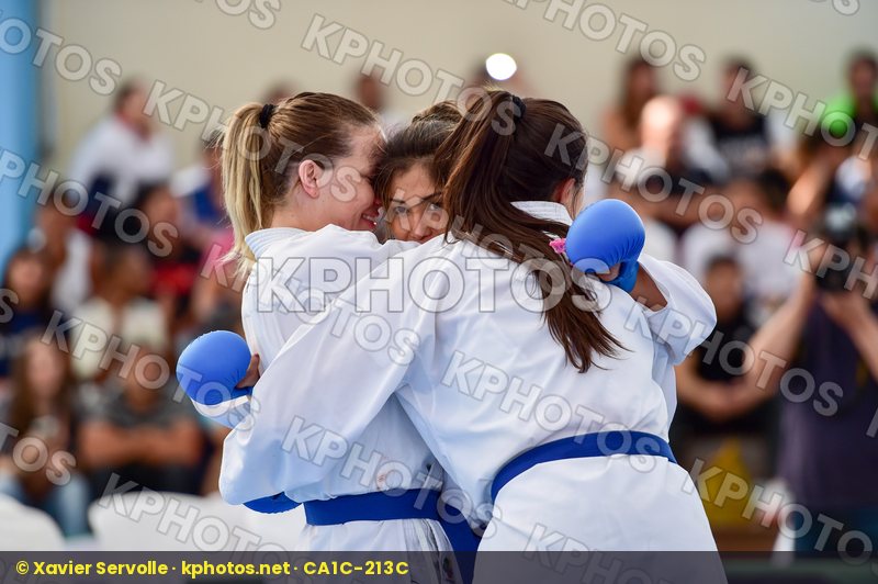 Brasil Female final kumite team Venezuela