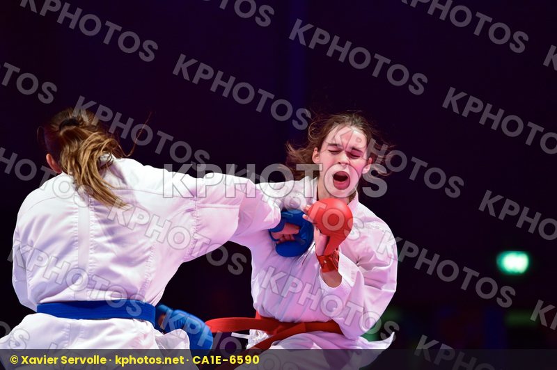 -55 kg final France kumite Luxembourg Thouy Emilie Warling Jenni
