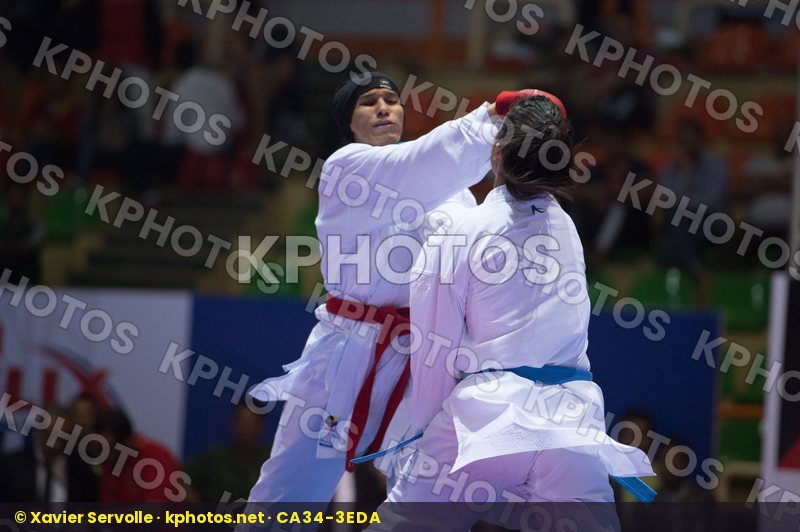 -68 kg Aly Aya Egypt final kumite Spain Vizcaino Gonzalez Cristi