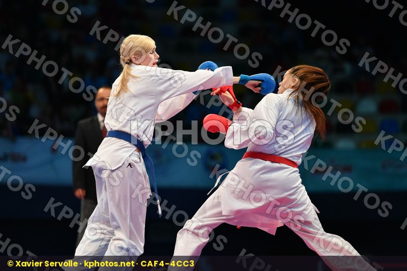 Female kumite -61 kg Haag Alexandra Serogina Anita Sweden Ukrain