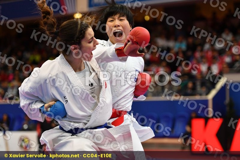 Female kumite -68 kg Japan Quirici Elena Someya Kayo Switzerland