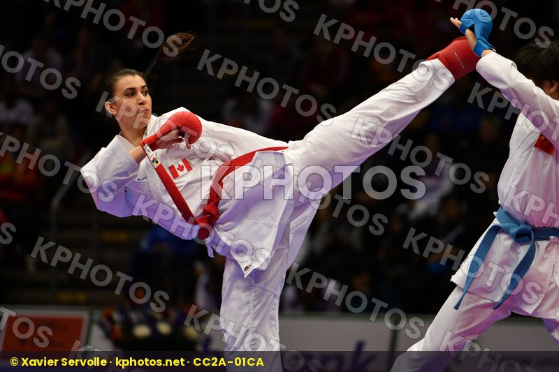 Canada China Female kumite -61 kg Jumaa Haya Yin Xiaoyan