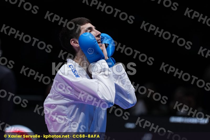 MIKULIC NEMANJA (MONTENEGRO) vs SHARAFUTDINOV ERNEST (EKF-1) in Male Kumite -75 Kg - Final Bout