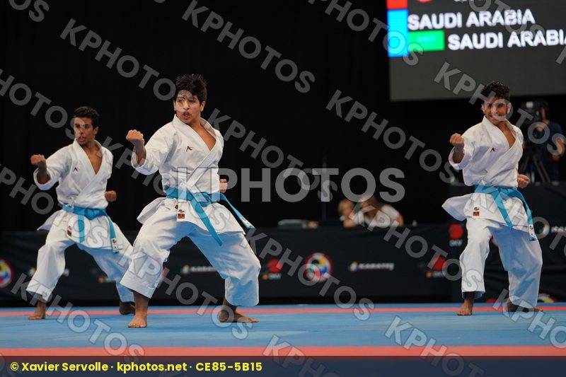 Kanku sho Male team kata Saudi Arabia