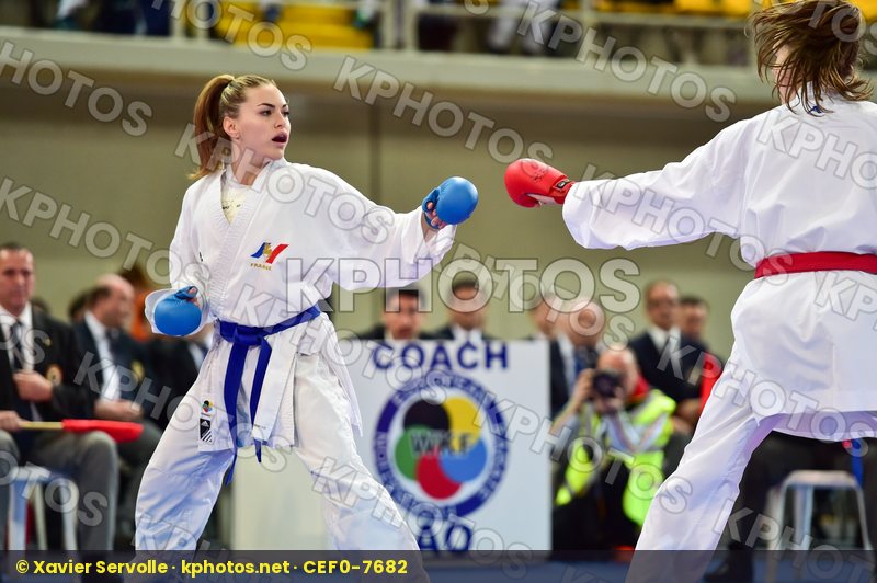+59 Kg Avazeri Lea Female France Junior Kumite Radicevic Marina