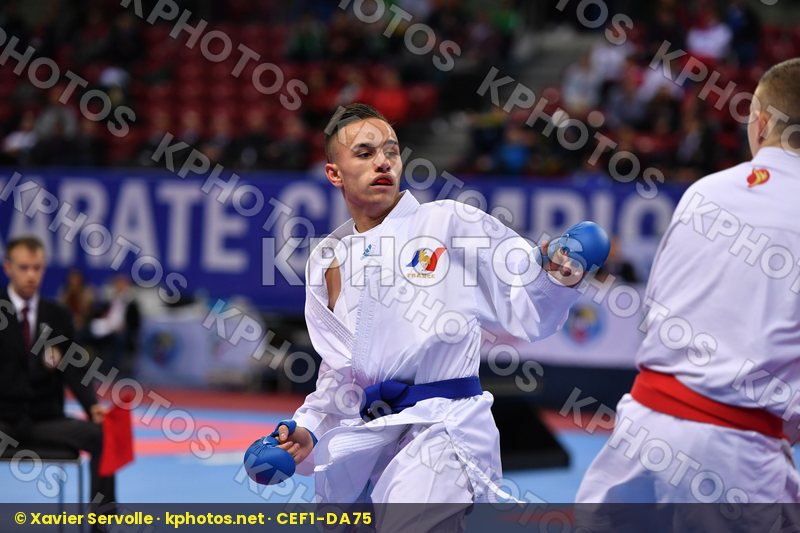 Dacosta Steven France Ryaboshapko Kyrylo U21 kumite male -67 kg
