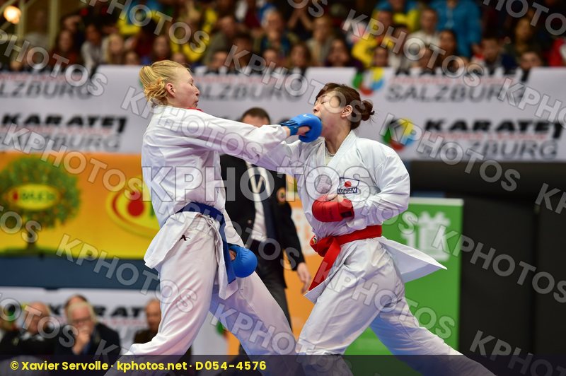 female kumite 68+ kg finland Hirota Japan kuusisto helena uekusa