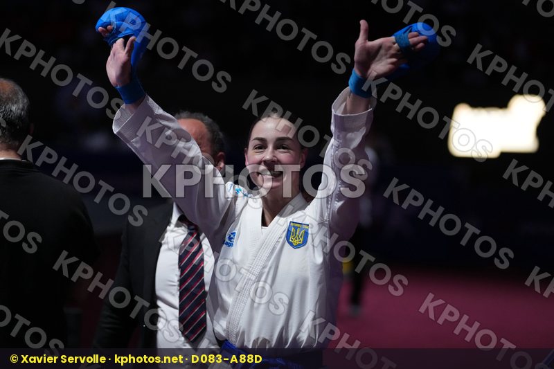 GIRVICA BEATA (LATVIA) vs SHOLOHOVA OLEKSANDRA (UKRAINE) in Female Kumite -61 Kg - Final Bout