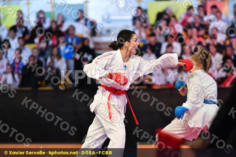 England Female kumite -68 kg Greece Karwacinski Kate Panetsidou
