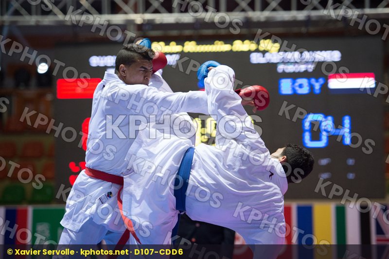 84+ kg Egypt Elasfar Ahmed final kumite Morocco Ouchen Achraf