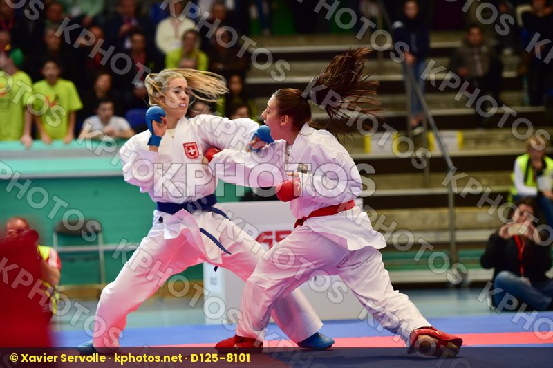 -59 kg female finals germany junior kumite Miggou Anna Radjenovi