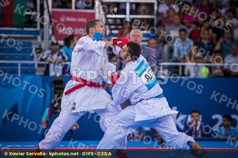 -84 kg Azerbaijan day2 Karaqi Alvin Kosovo kumite Mamayev Aykhan