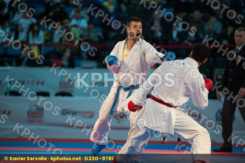 -84 kg Aktas Ugur bronze match Greece kumite male Turkey Tzanos