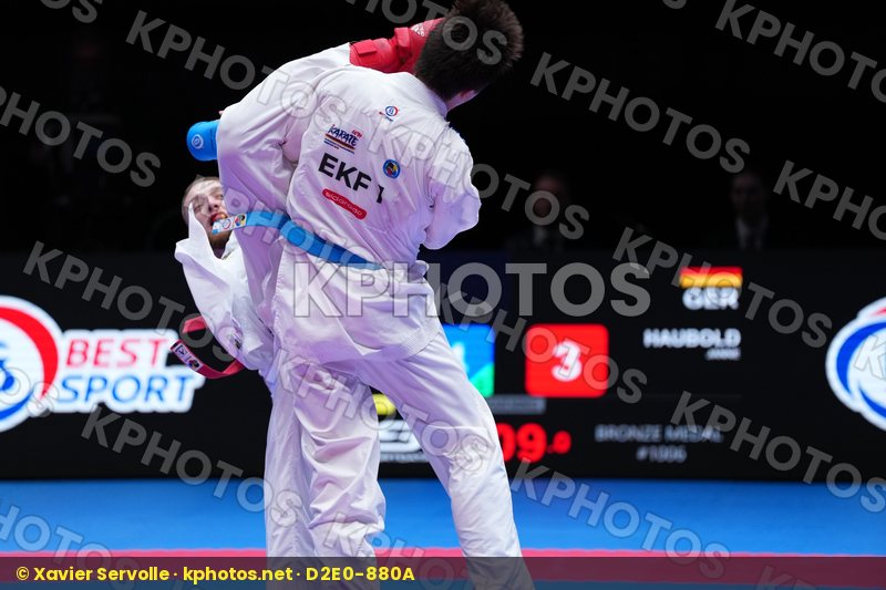 HAUBOLD JANNE (GER) vs GASPARIAN EDUARD (EKF-1) in Male Kumite -84 Kg - Semifinal Bout