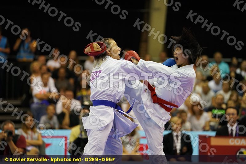 Female Kumite -50kg France Gold match Japan Miyahara Miho Recchia Alexandra