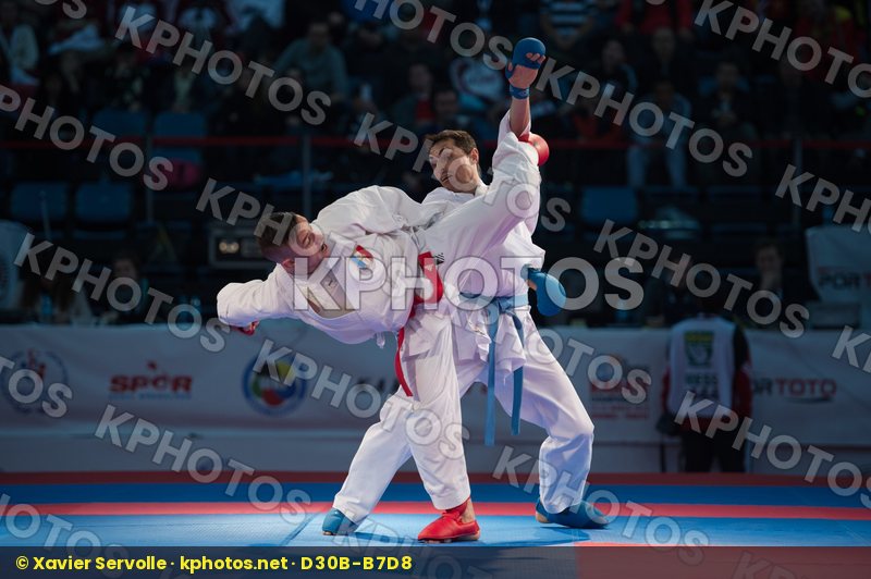 -67 kg bronze match Dacosta Steven France kumite Rasero Ruiz Man
