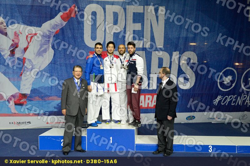Male Kumite -84 Kg podium